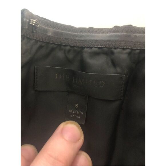 The Limited 2009 Women Elegant Black Short Silky Strapless Dress Size 6 - Picture 5 of 6